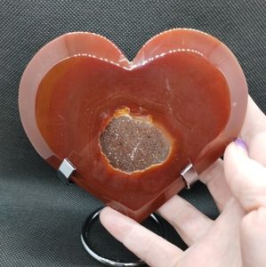 Crystal Carnelian Heart - Large